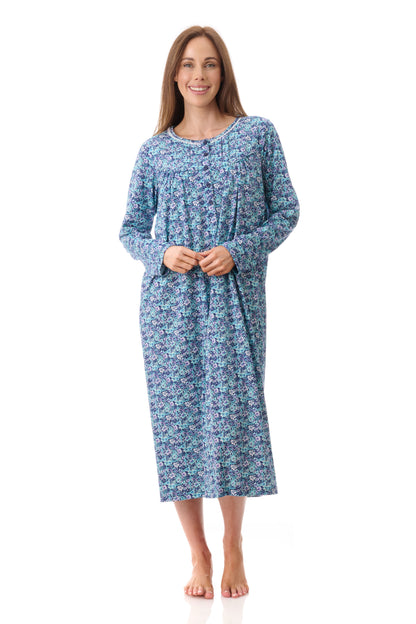 GIVONI:  LP Jada Print Mid Length Nightie