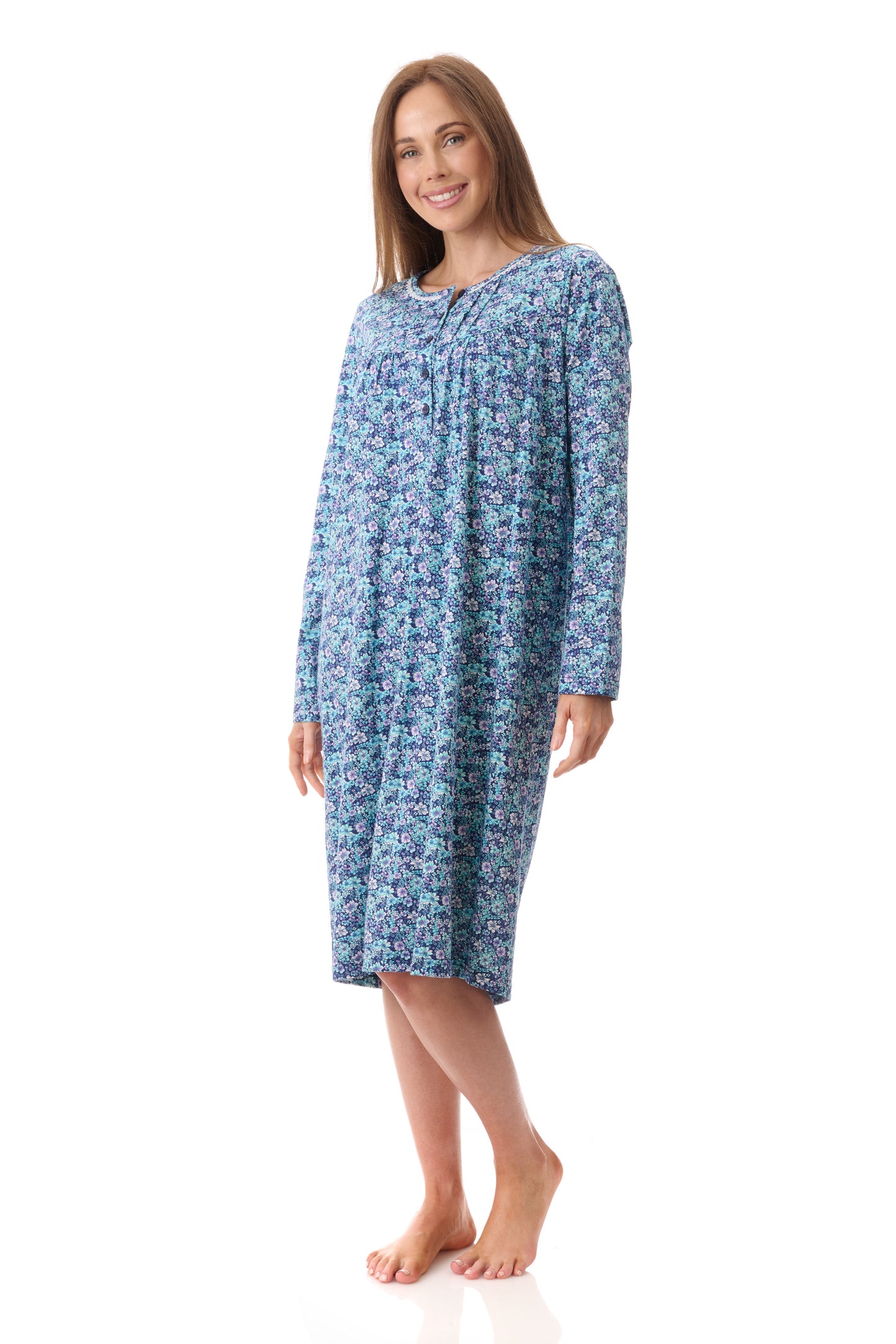 GIVONI:  LP Jada Print Short Length Nightie
