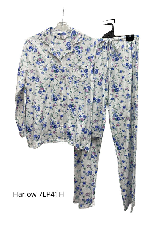 Givoni:  Long Length Pyjamas Pj's Cotton Knit Jersey 'Harlow'