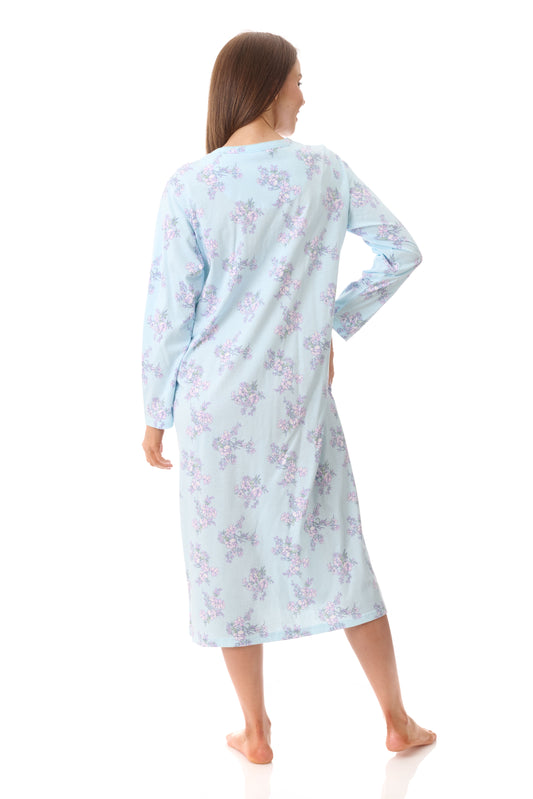 GIVONI:  LP Leah Print Mid Length Nightie