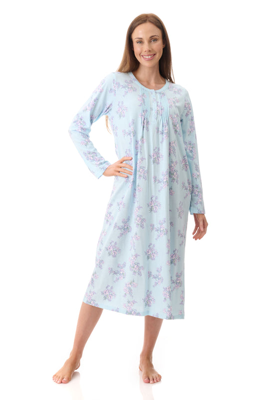 GIVONI:  LP Leah Print Mid Length Nightie