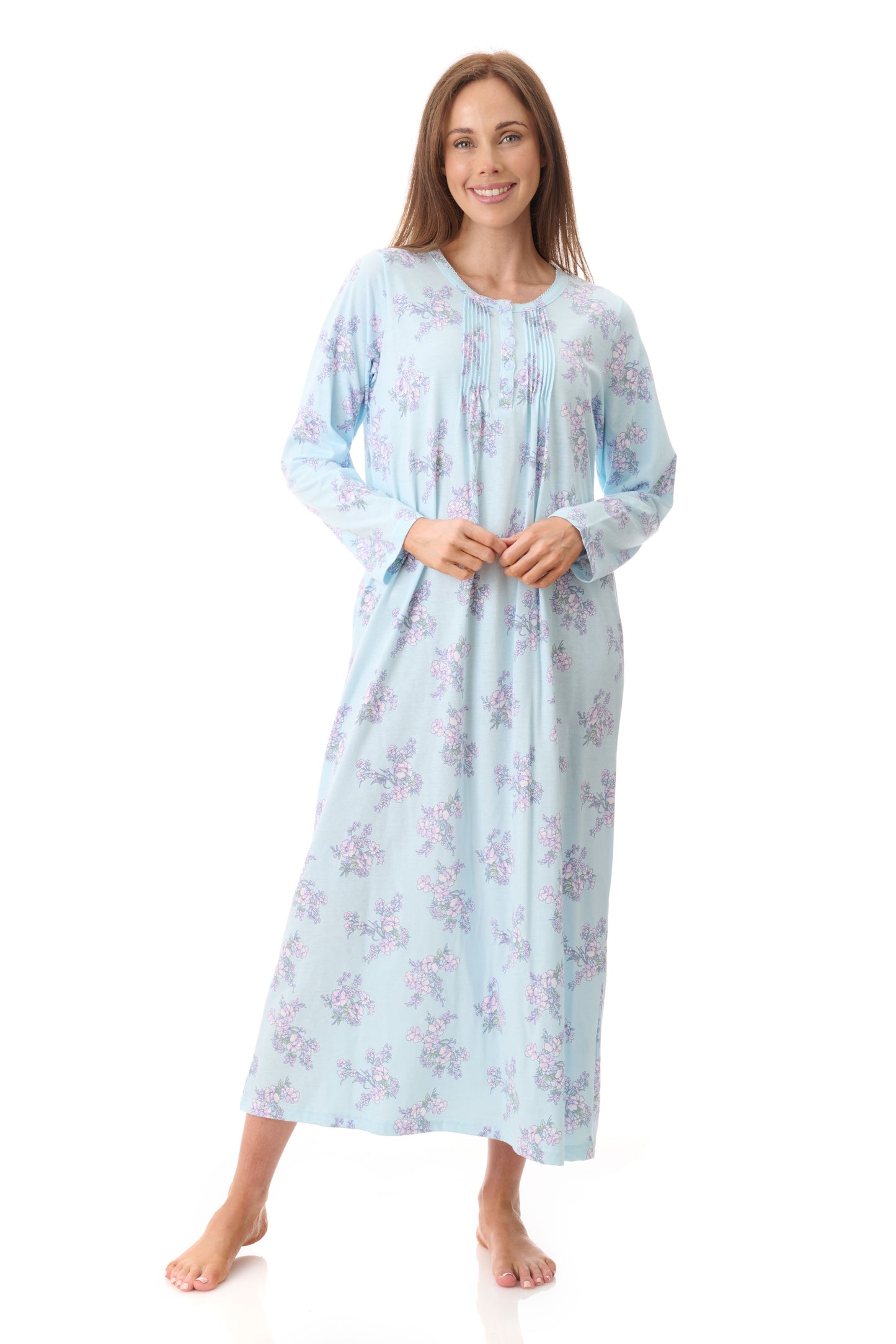 GIVONI:  LP Leah Print Long Length Nightie