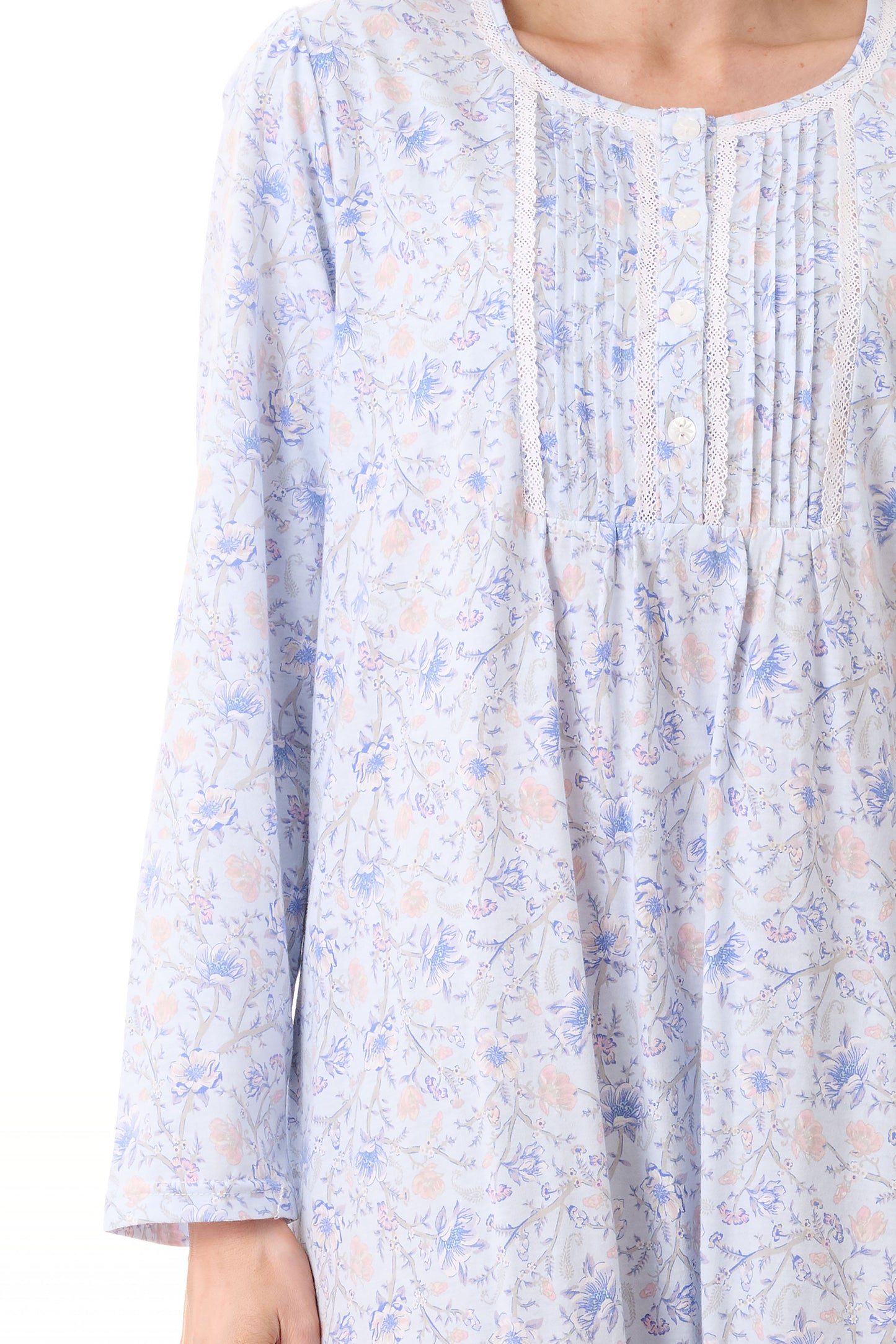 GIVONI:  LP Poppy Print Short Length Nightie