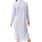 GIVONI:  LP Poppy Print Mid Length Collared Nightie