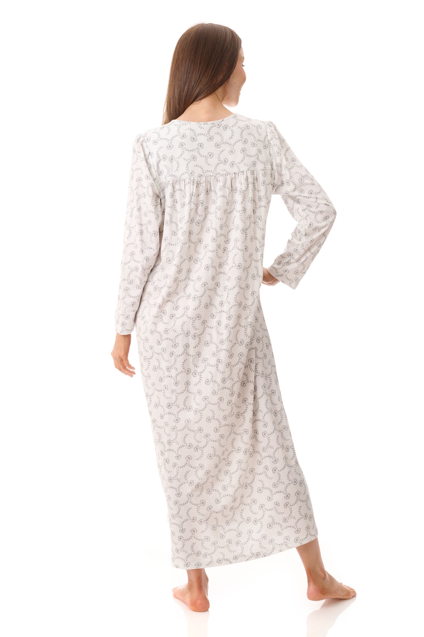 GIVONI:  LP Nadia Print Long Length Nightie