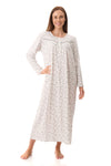 GIVONI:  LP Nadia Print Long Length Nightie