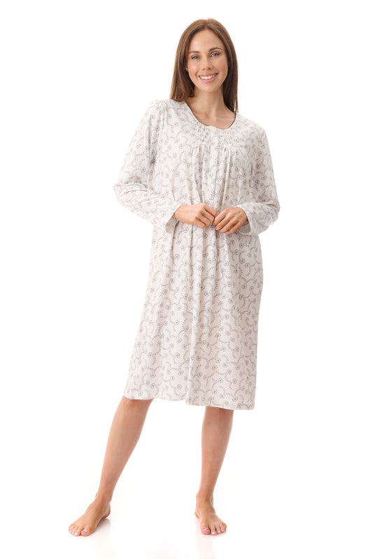 GIVONI:  LP Nadia Print Short Length Nightie