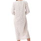 GIVONI:  LP Nadia Print Mid Length Nightie