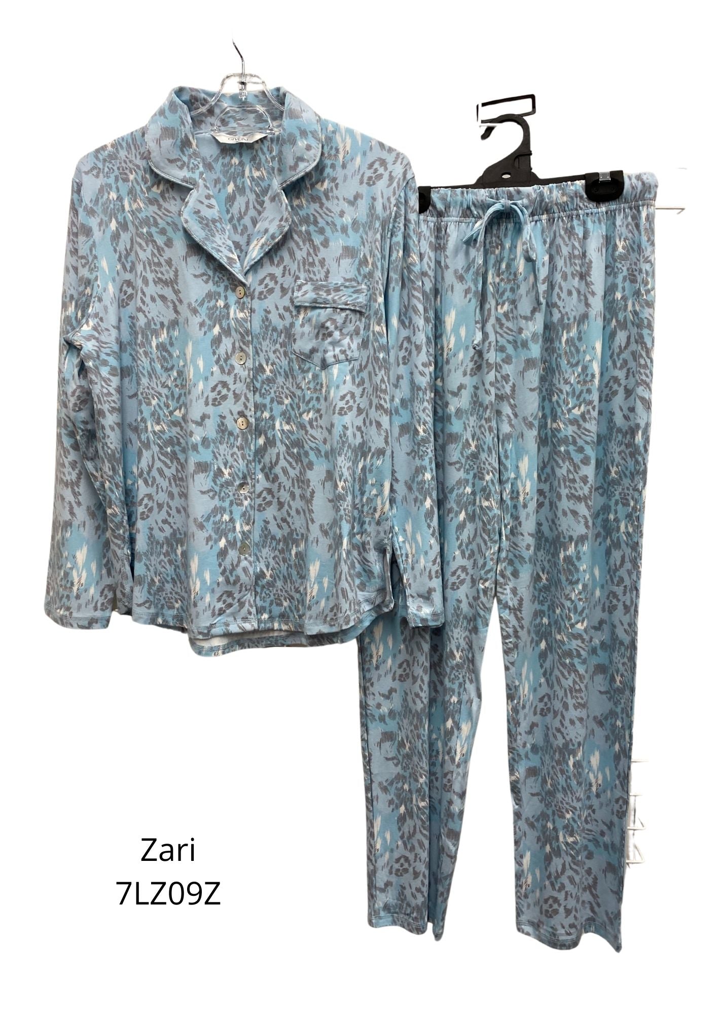 Givoni:  Long Pyjama PJ's with Collar Buttons 'Zari'