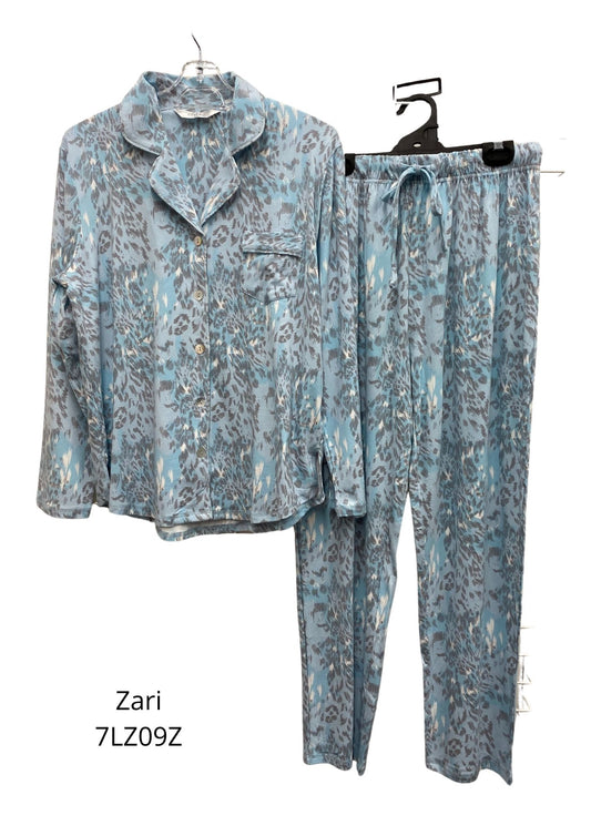 Givoni:  Long Pyjama PJ's with Collar Buttons 'Zari'