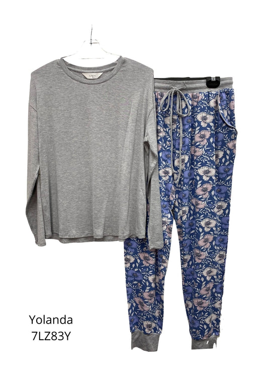 Givoni:  Long Ski Pyjama PJ's Greymarle knit top 'Yolanda'