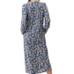 GIVONI:  PP Ariel Print Mid Length Button Brunchcoat