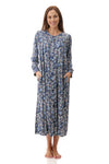 GIVONI:  PP Ariel Print Mid Length Button Brunchcoat
