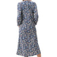 GIVONI:  PP Ariel Print Mid Length Zip Brunchcoat