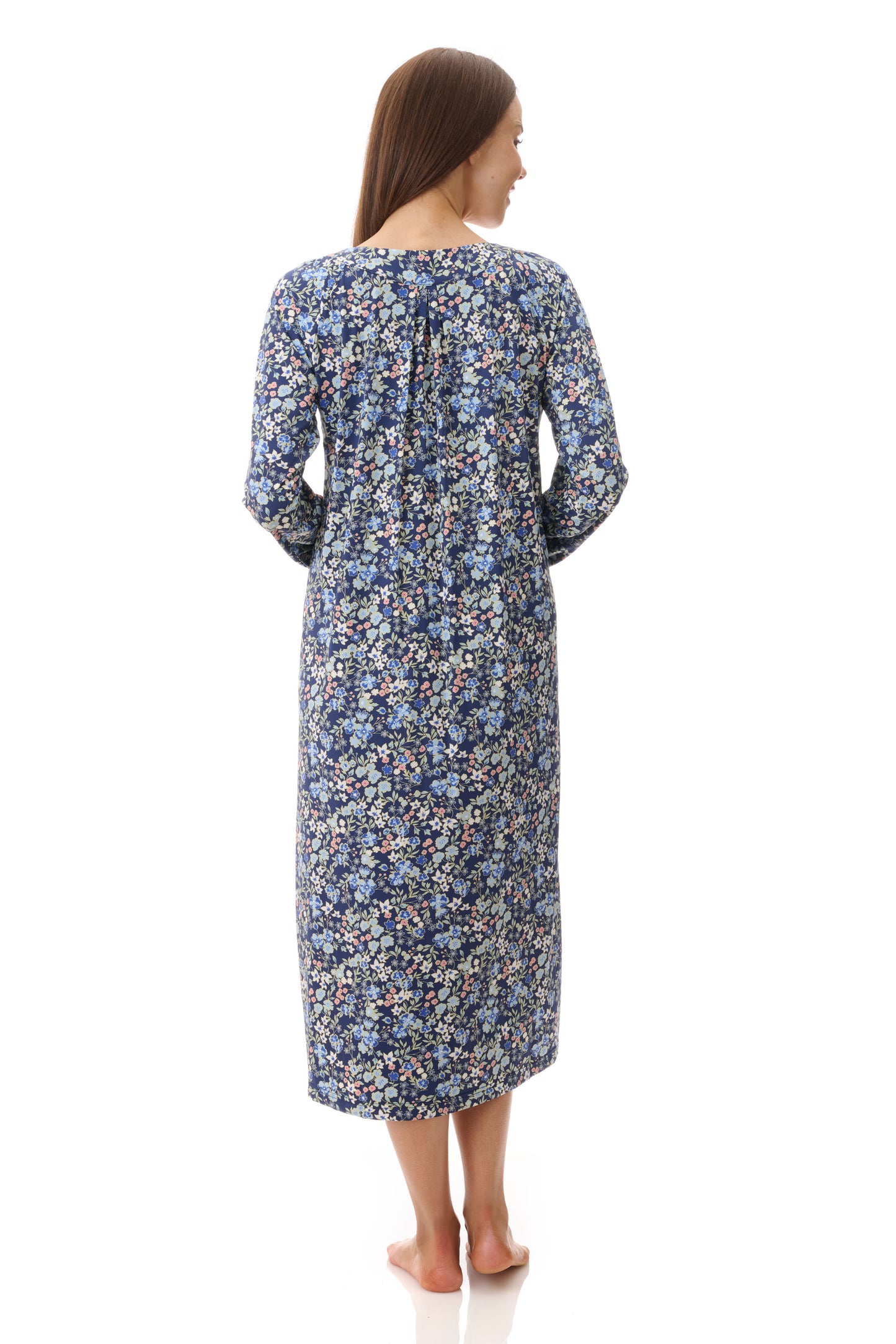 GIVONI:  PP Ariel Print Mid Length Nightie