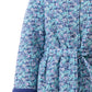 GIVONI:  LP Jada Print Mid Length Quilted Gown