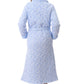 GIVONI:  LP Katie Print Mid Length Quilted Gown