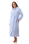 GIVONI:  LP Katie Print Mid Length Quilted Gown