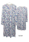 Givoni:  Short Nightie Long Sleeves Jacquard Jersey 'Parker'