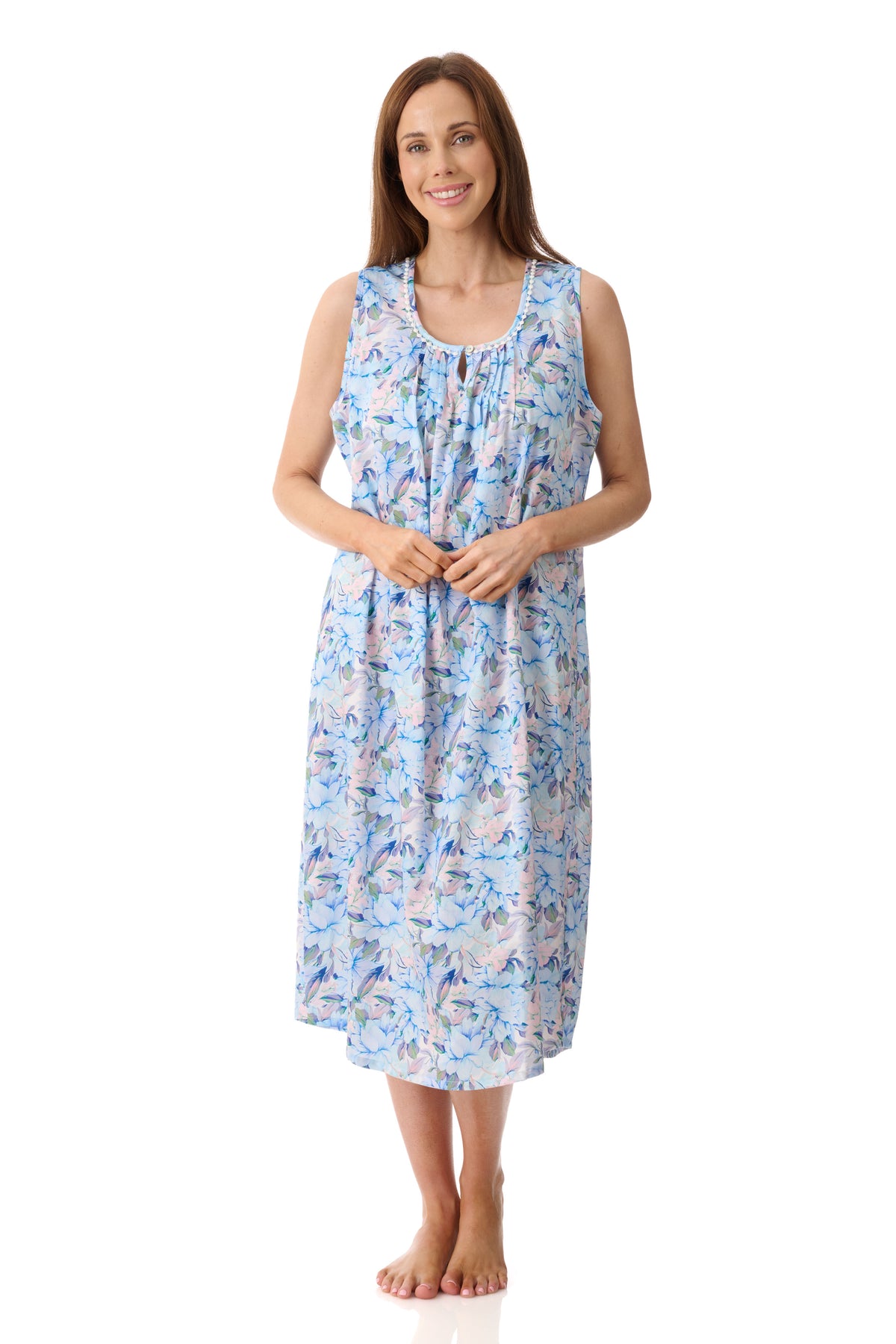 GIVONI - Bari Sleeveless Mid Length Nightie