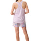 GIVONI - Florence Short Pyjama with Racer Knit Singlet