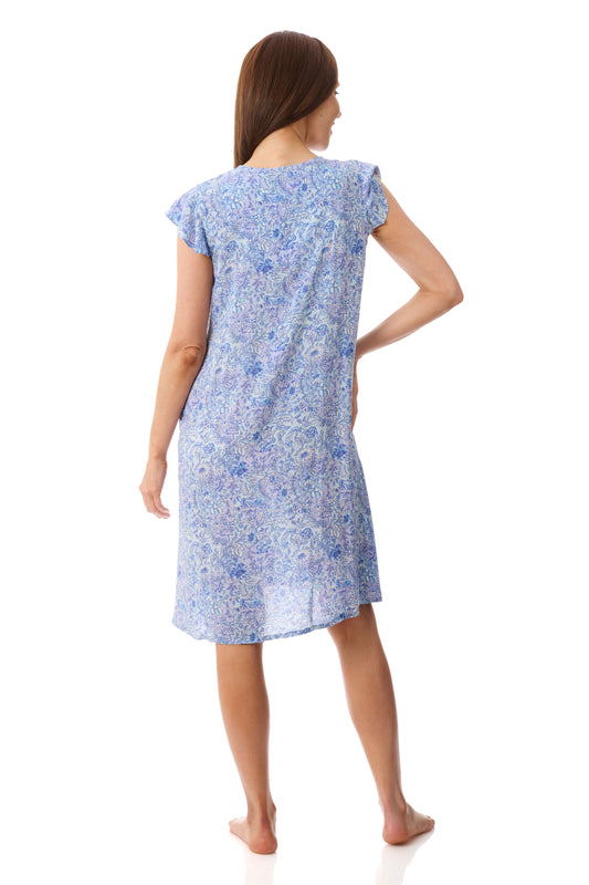 GIVONI - Luca Flutter Sleeve Short Nightie