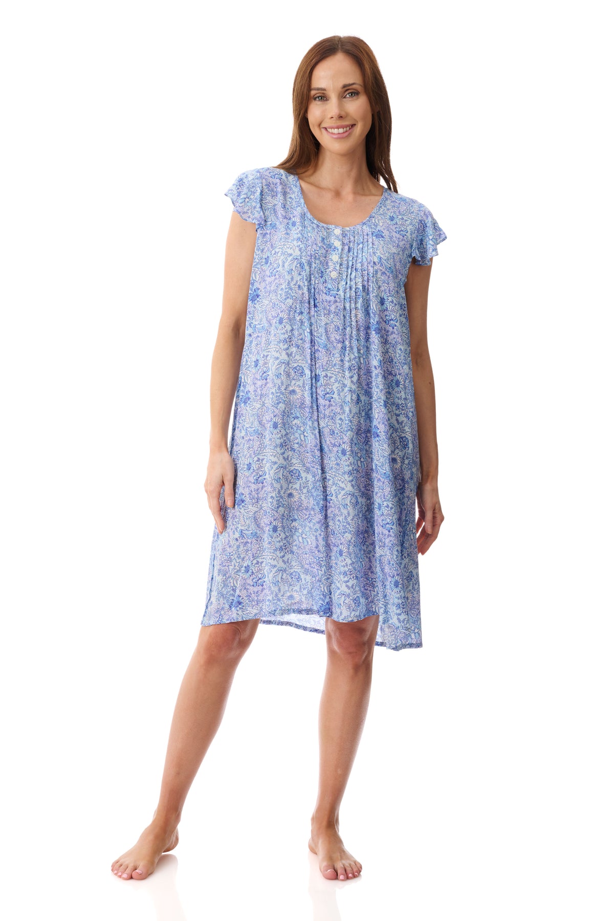 GIVONI - Luca Flutter Sleeve Short Nightie