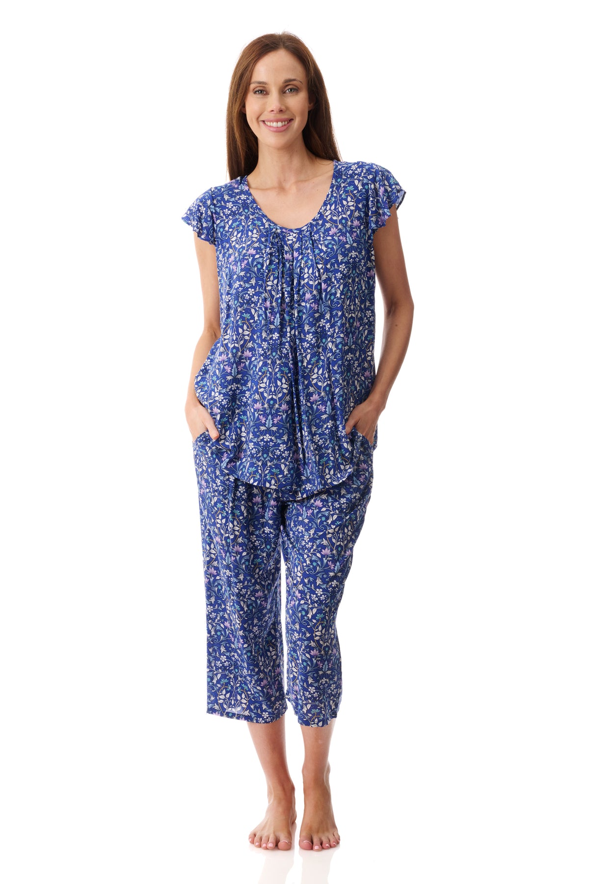 GIVONI - Elba Flutter Sleeve Capri Pyjama