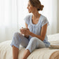 GIVONI - Halle Cap Sleeve Capri Pyjama