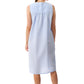 GIVONI - Check Seersucker Woven Sleeveless Short Nightie