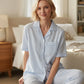 GIVONI - Check Seersucker Woven Capri Pyjama
