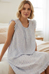 GIVONI - Salerno Seersucker Sleeveless Short Nightie