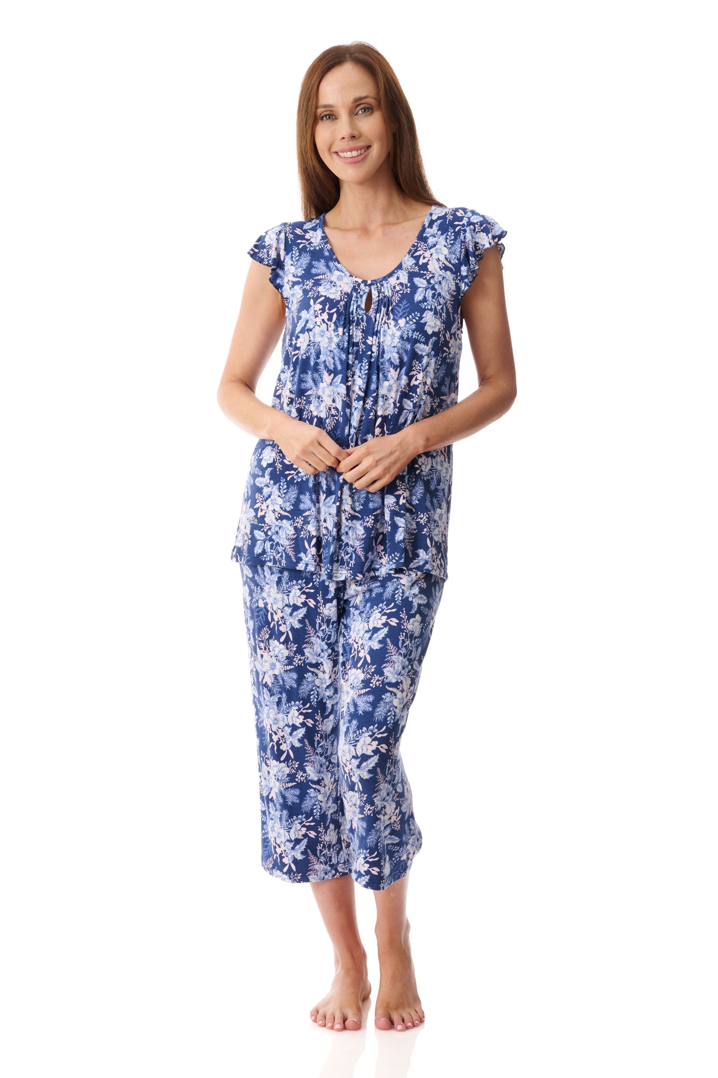 GIVONI - Trieste Flutter Sleeve Capri Pyjama