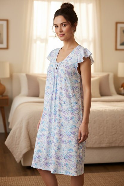 GIVONI - Zadar Flutter Sleeve Short Nightie