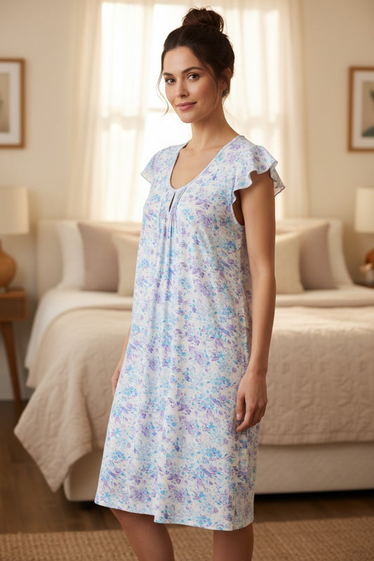 GIVONI - Zadar Flutter Sleeve Short Nightie