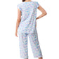 GIVONI - Zadar Flutter Sleeve Capri Pyjama Set