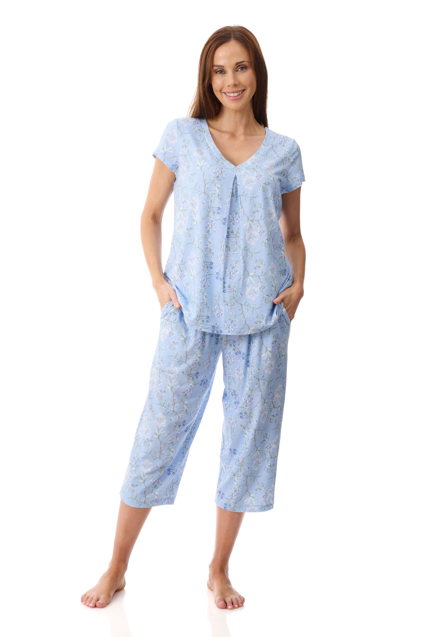 GIVONI - Verona Cap Sleeve Capri Pyjama Set