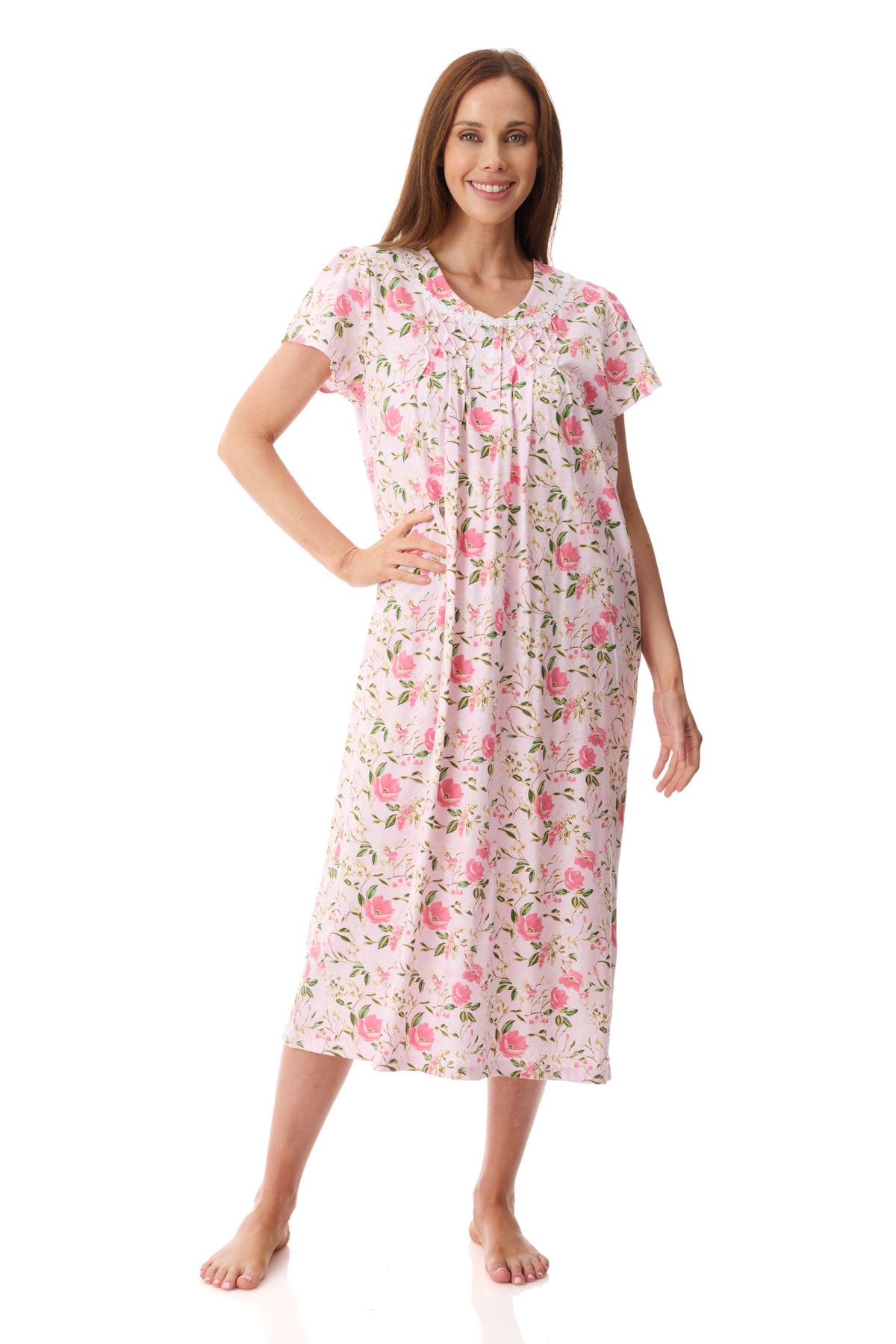 GIVONI - Ferrara Jersey Short Sleeve Mid Length Nightie