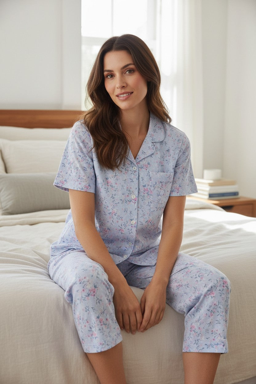 GIVONI - Venice Cotton Capri Pyjama Set