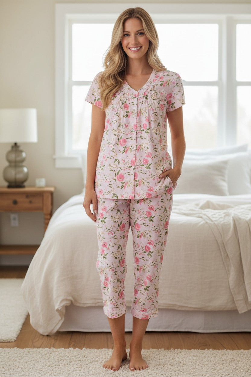 GIVONI - Ferrara Jersey Capri Pyjama Set