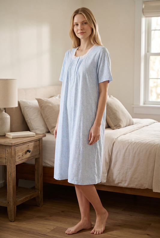 GIVONI - Novara Jersey Short Sleeve Short Nightie