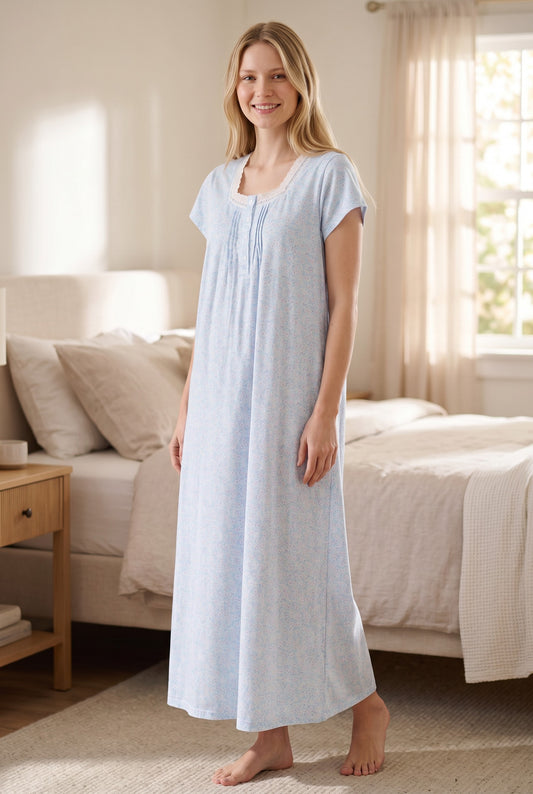 GIVONI - Novara Jersey Short Sleeve Long Length Nightie