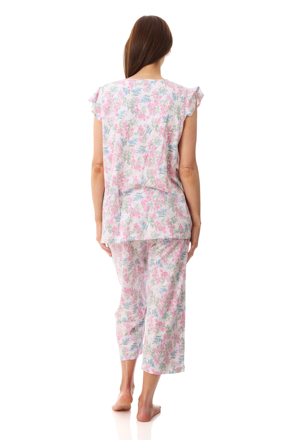 GIVONI - Arosa Jersey Flutter Sleeve Capri Pyjama
