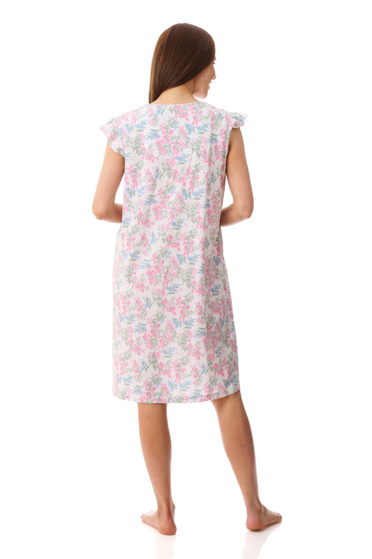 GIVONI - Arosa Jersey Flutter Sleeve Short Nightie