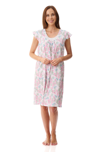 GIVONI - Arosa Jersey Flutter Sleeve Short Nightie