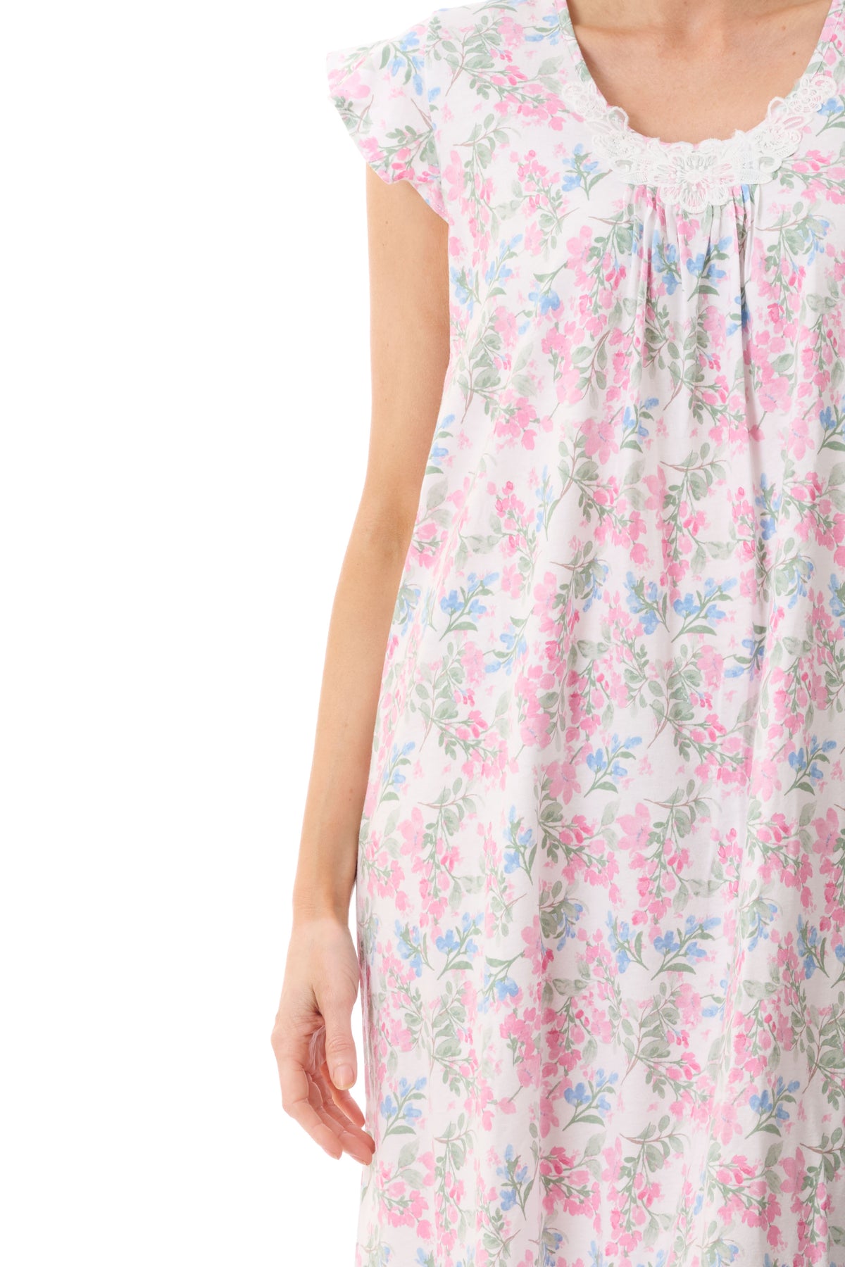 GIVONI - Arosa Jersey Flutter Sleeve Short Nightie