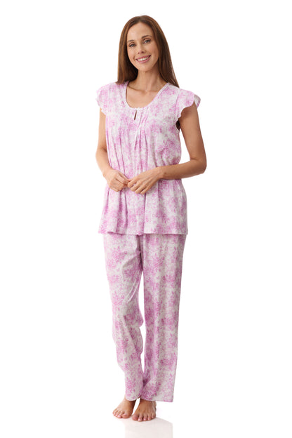 GIVONI - Milan Jersey Flutter Sleeve Pyjama