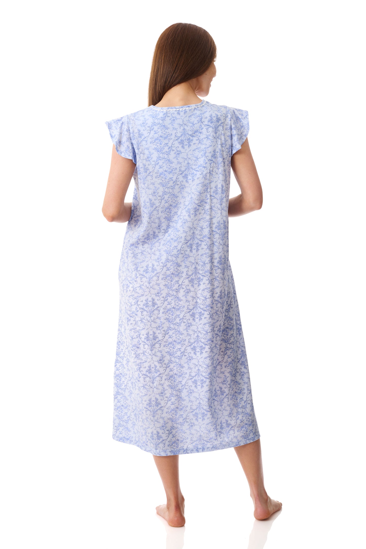 GIVONI - Grado Flutter Sleeve Mid Length Nightie