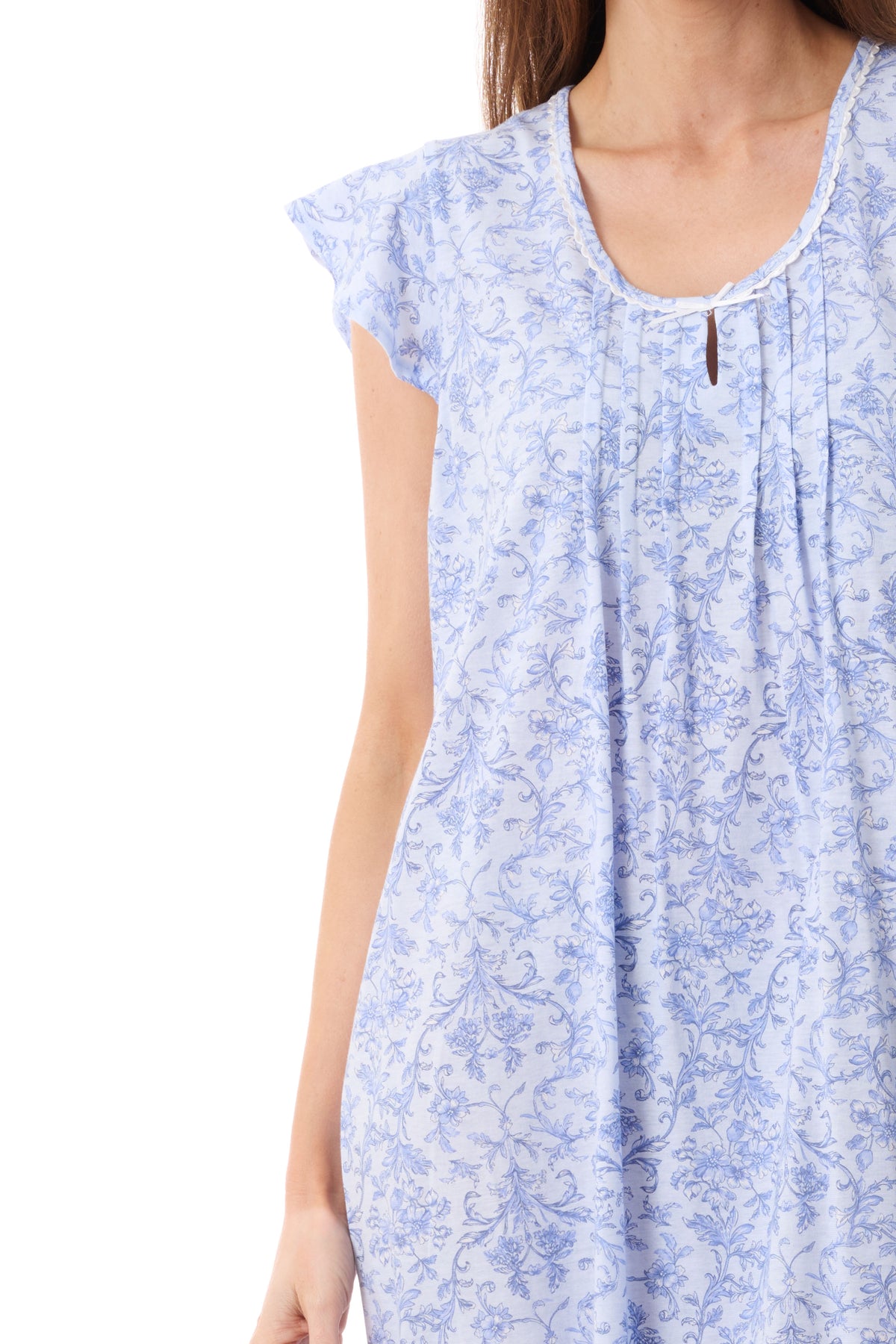 GIVONI - Grado Flutter Sleeve Mid Length Nightie