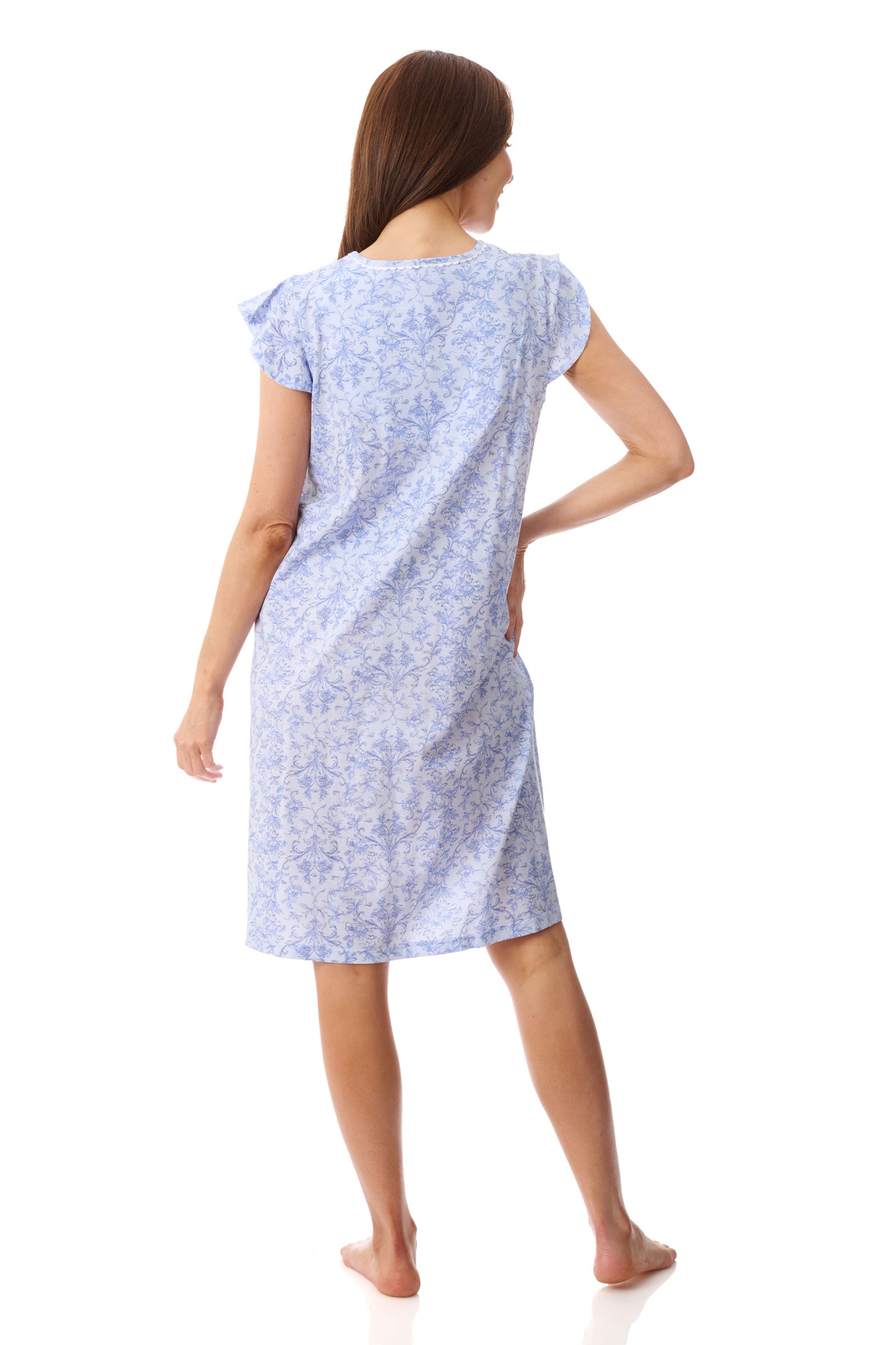 GIVONI - Grado Flutter Sleeve Short Nightie